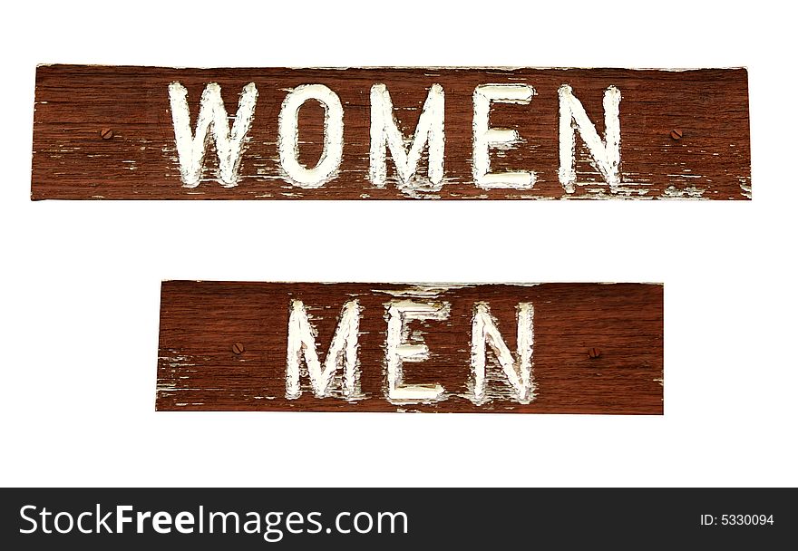 Grungy signs - Women and Men