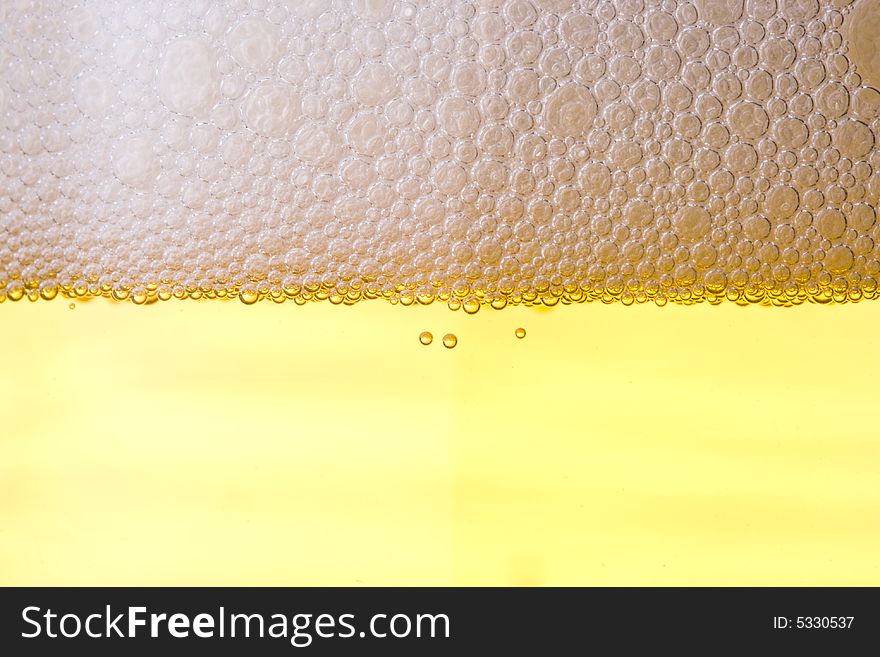 Background From Fresh Foamy Beer.