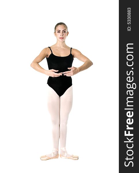 Young Female ballerina on pointe