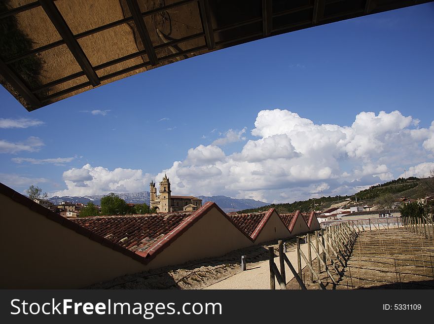 View of Laguardia, Rioja, Spain