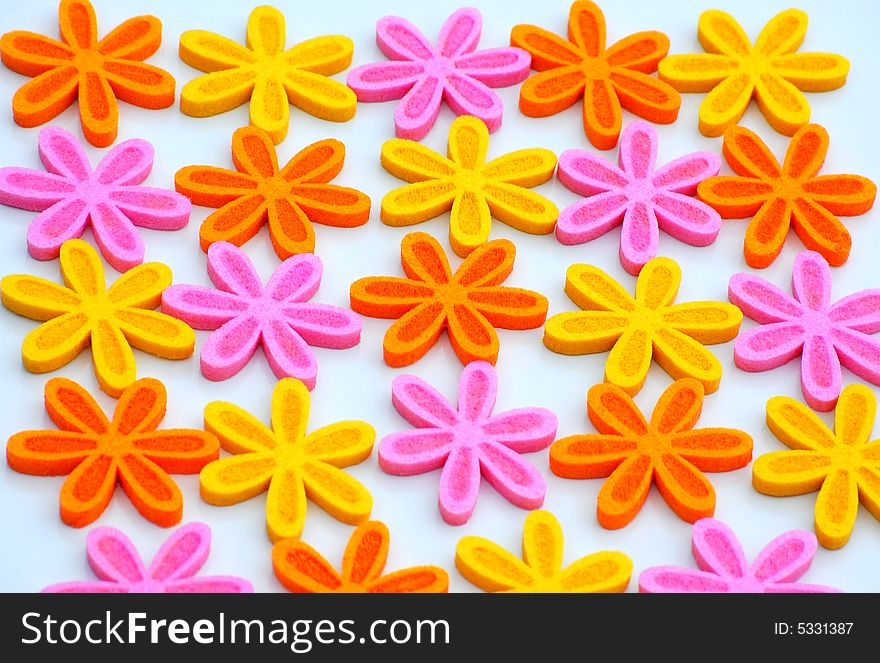 Shot of some pretty foam flowers,ideal as a background. Shot of some pretty foam flowers,ideal as a background
