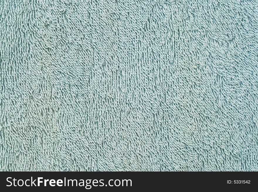 Dusted towel fabric. Texture. Blue color. Dusted towel fabric. Texture. Blue color.