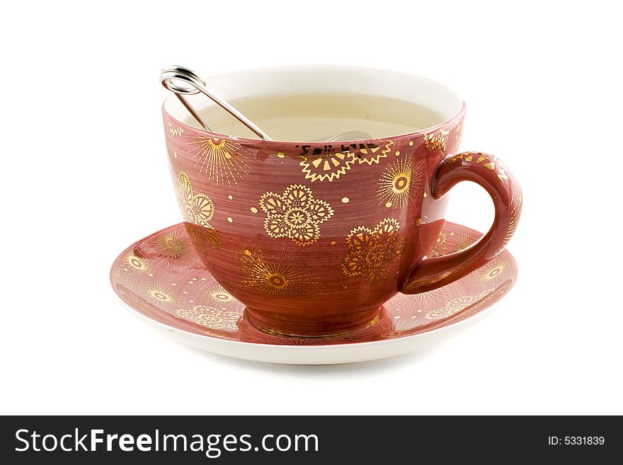 Nice Cup of tea isolated on white background