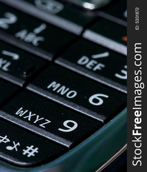 The number 9 on a mobile phone keypad