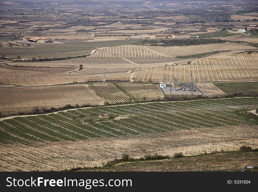 Panoramic of La Rioja, Spain, Europe