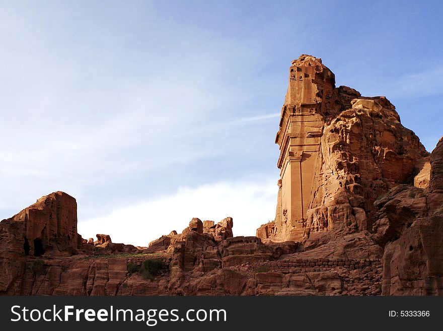 Kinds of Petra reserve. Jordan.