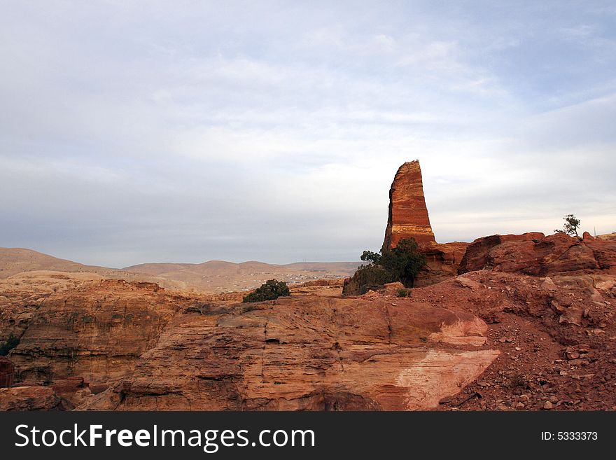 Kinds of Petra reserve. Jordan.