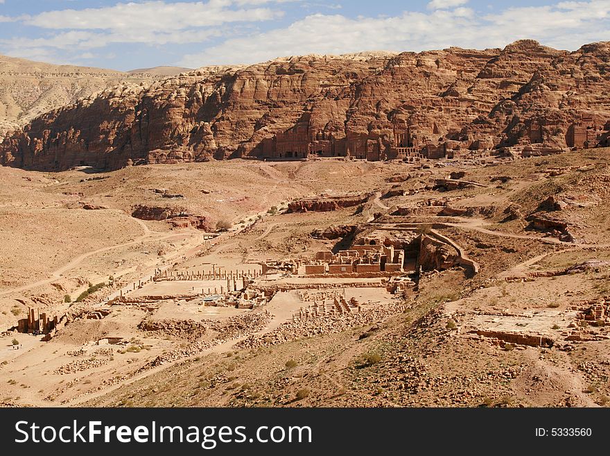 Kinds of Petra reserve. Jordan.