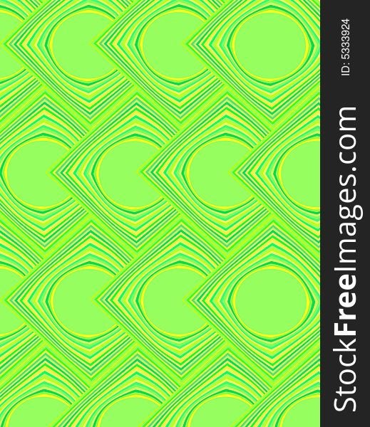 Vector illustration in bright green tones. Vector illustration in bright green tones