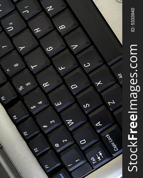 Computer keyboard and keys for typing