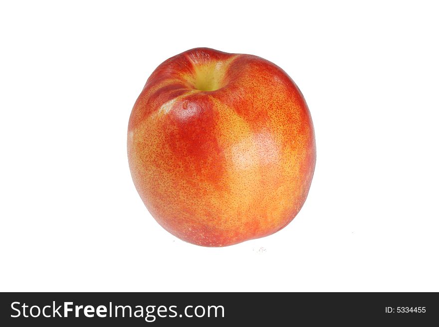 Nectarine isolated on a white background