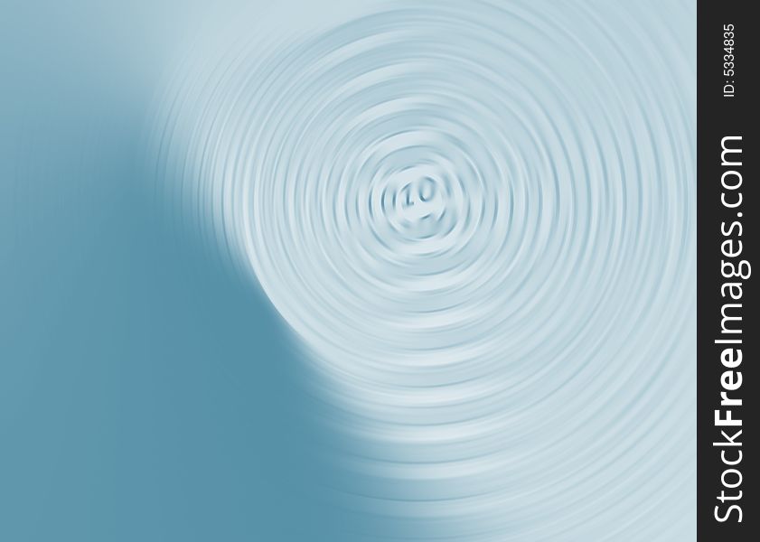 Conceptual image of digital numbers spinning in light blue. Conceptual image of digital numbers spinning in light blue