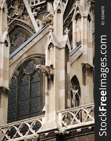 Details of Votive Church in Vienna, Austria. Details of Votive Church in Vienna, Austria