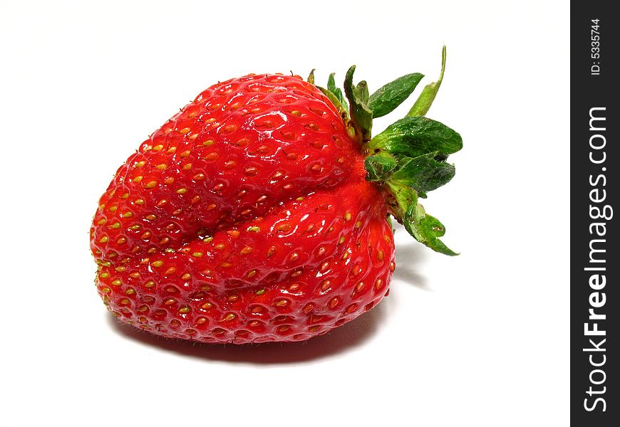 Detail of fresh red strawberry