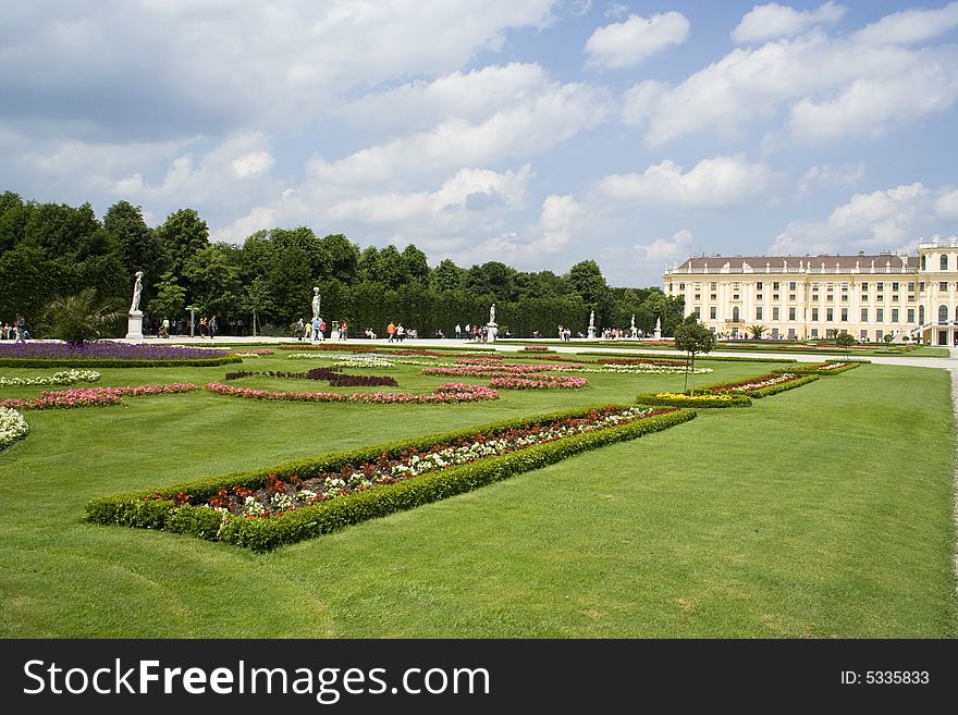 Schonbrunn palace in Vienna, Austria