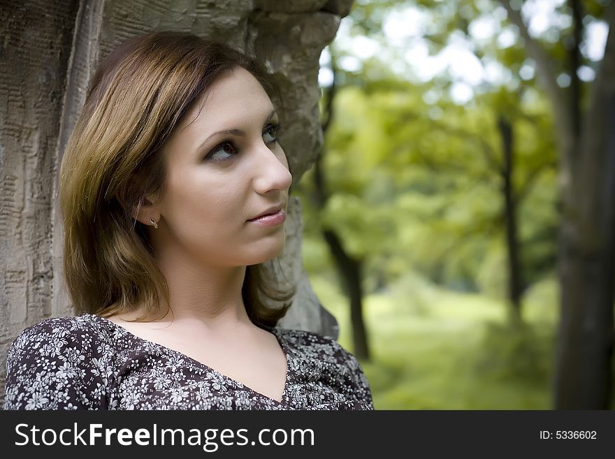 Glamour Lady In The Forest