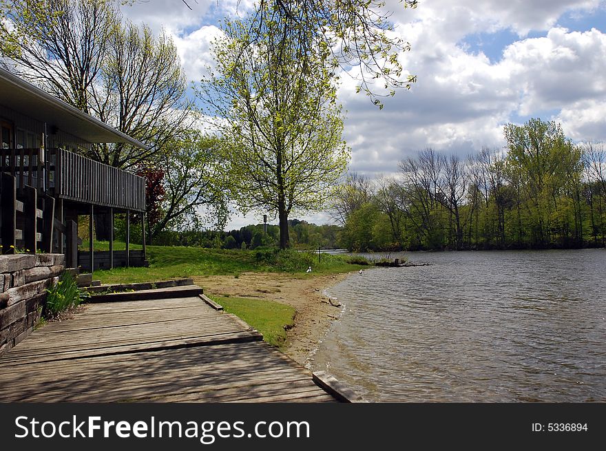 A View of the boathouse