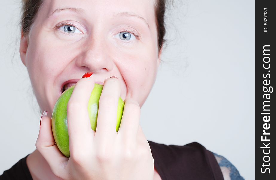 The Girl Biting An Apple