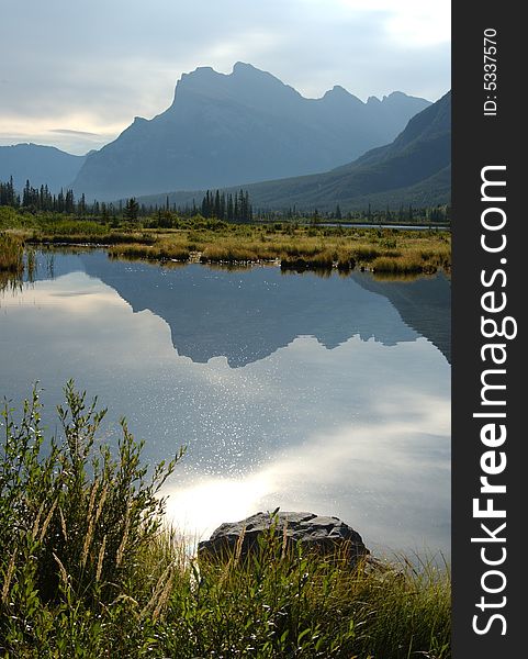 Mountain Reflection on Vermillion Lake