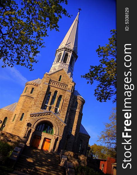 Church in Montreal city, Canada