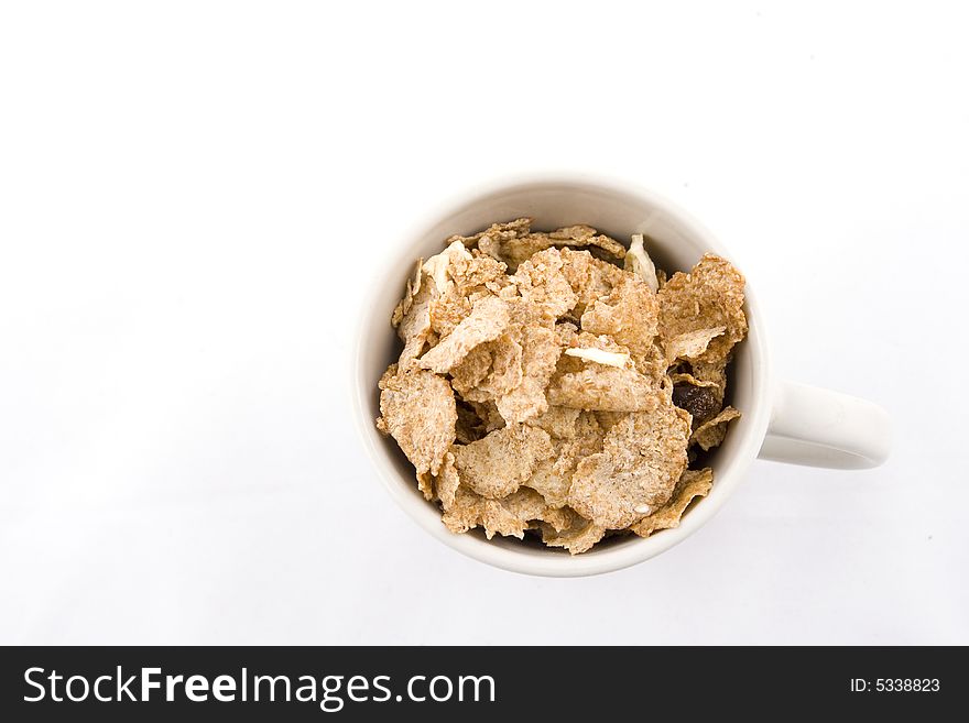 Cup full of musli and dried fruits. Cup full of musli and dried fruits