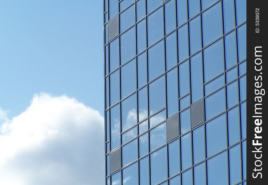 Skyscraper and blue sky in Ekaterinburg, Russia