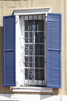 Blue Shutters Stock Images Blue Shutters Stock Images
