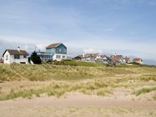 Houses On The Beach Royalty Free Stock Photo Houses On The Beach Royalty Free Stock Photo