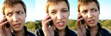 Girl Talking By Mobile Phone Royalty Free Stock Photo Girl Talking By Mobile Phone Royalty Free Stock Photo