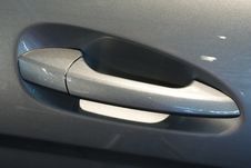Grey Car Door Handle Royalty Free Stock Photos