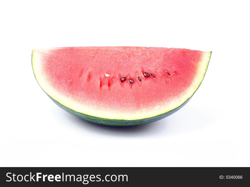 Piece of watermelon, isolated on white