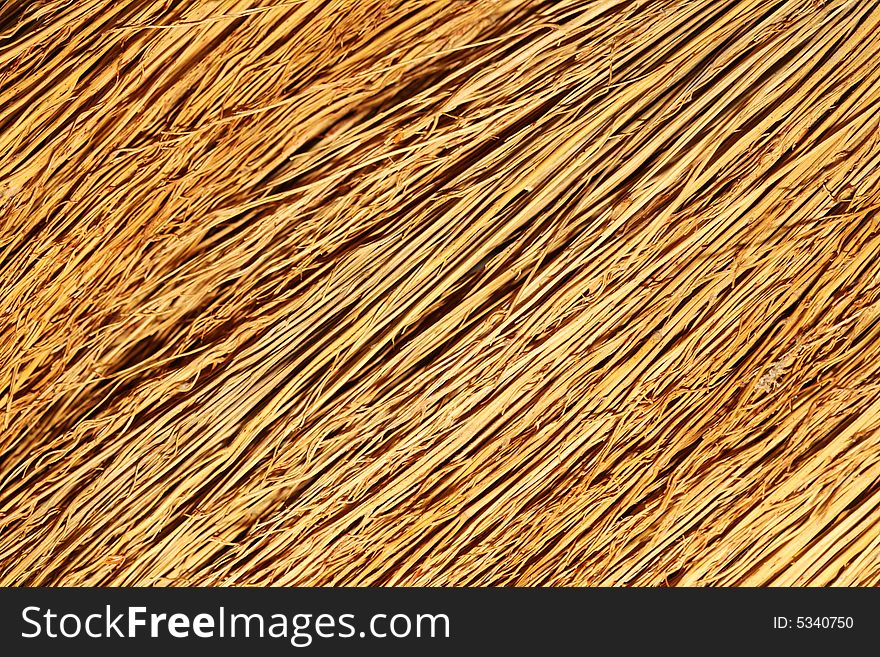 Close-up of a broom texture.