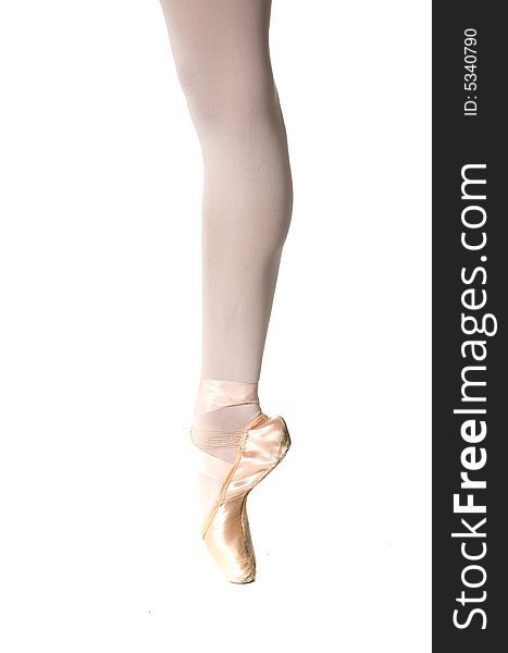 Young professional dancer on pointe. Young professional dancer on pointe