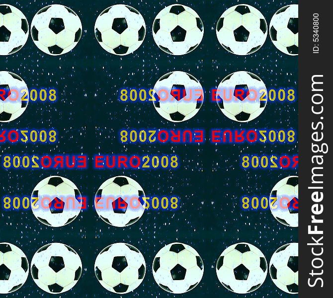 Abstract background made from soccer ball. Illustration. Abstract background made from soccer ball. Illustration.