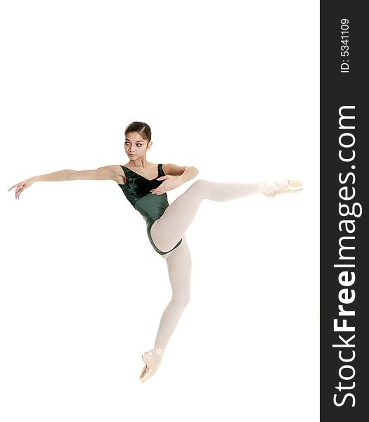 Young Female ballerina on pointe
