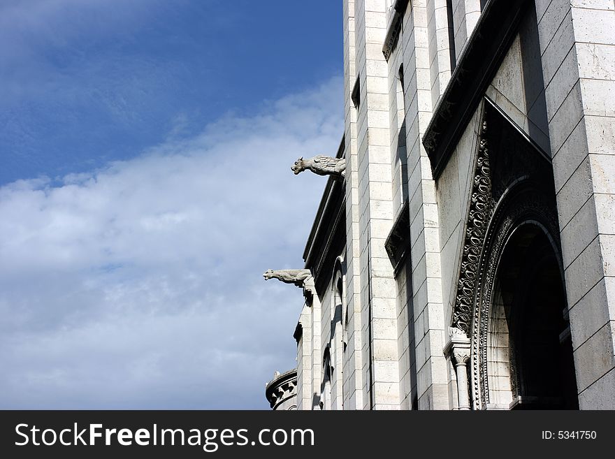 Montmatre sacre coeur in paris france