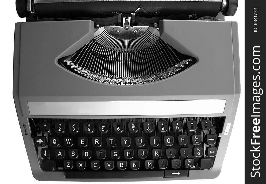 Vintage typewriter that once belonged to a writer