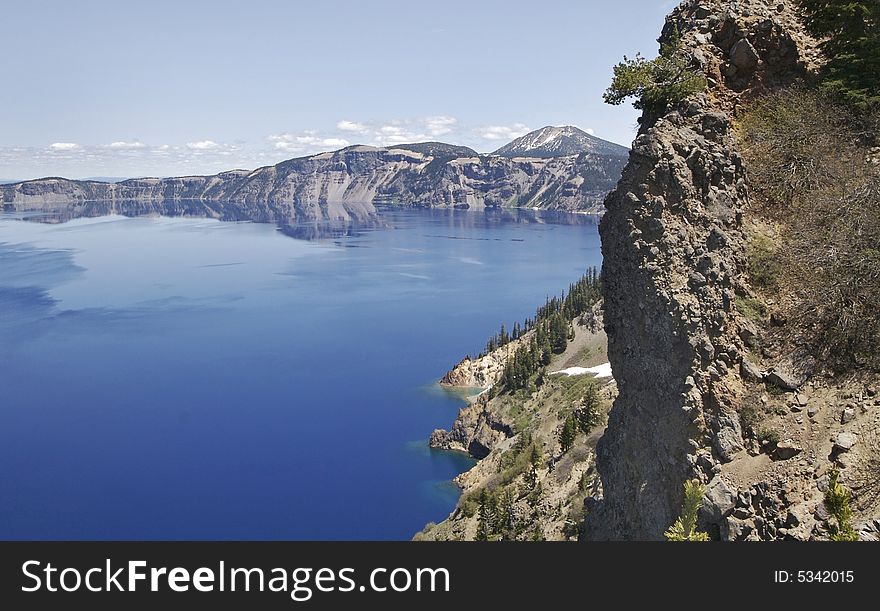 Crater Lake And Mount Scott