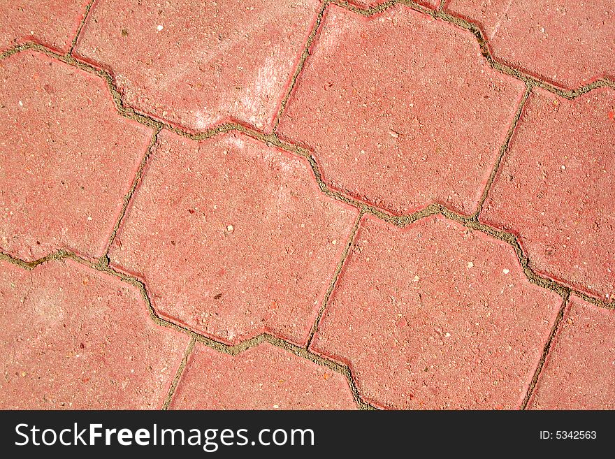 Pavement granite background red color