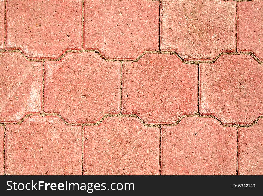 Pavement granite background red color