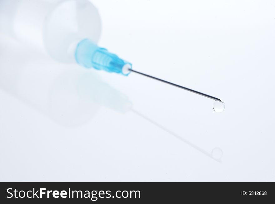 Syringe close up