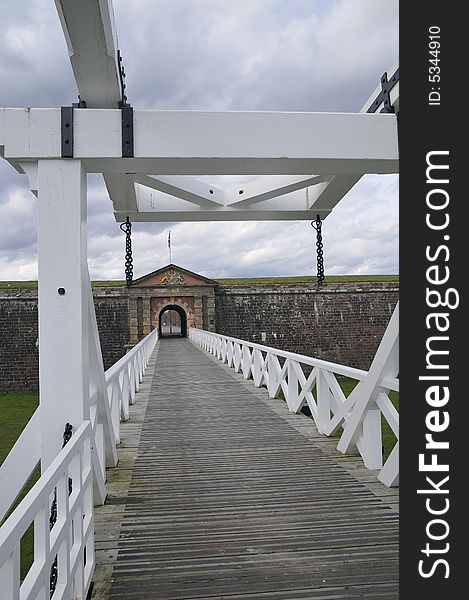 Entrance into Fort George fortress, Scotland, UK. Entrance into Fort George fortress, Scotland, UK