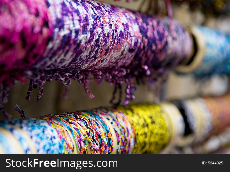 A photo of Multi- colored bracelets for sale