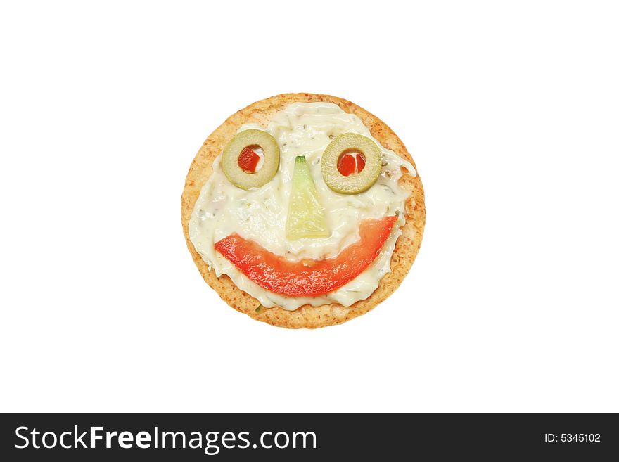 Smiley Cheese Biscuit