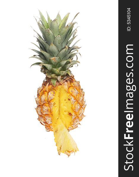 Pineapple With Cut Wedge