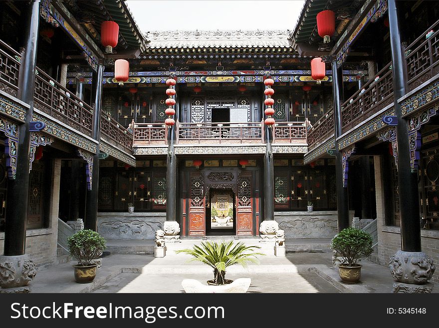 This is a large house of the ancient city, built it in the period of Ming and Qing of China. This is a large house of the ancient city, built it in the period of Ming and Qing of China.