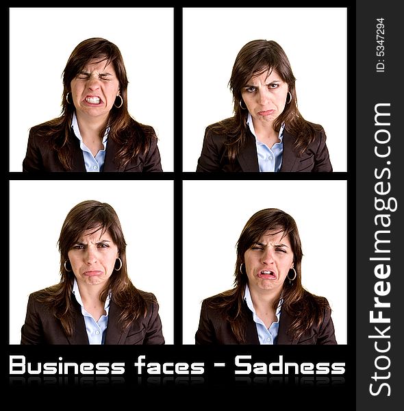 Collection of 4 businesswoman portraits
