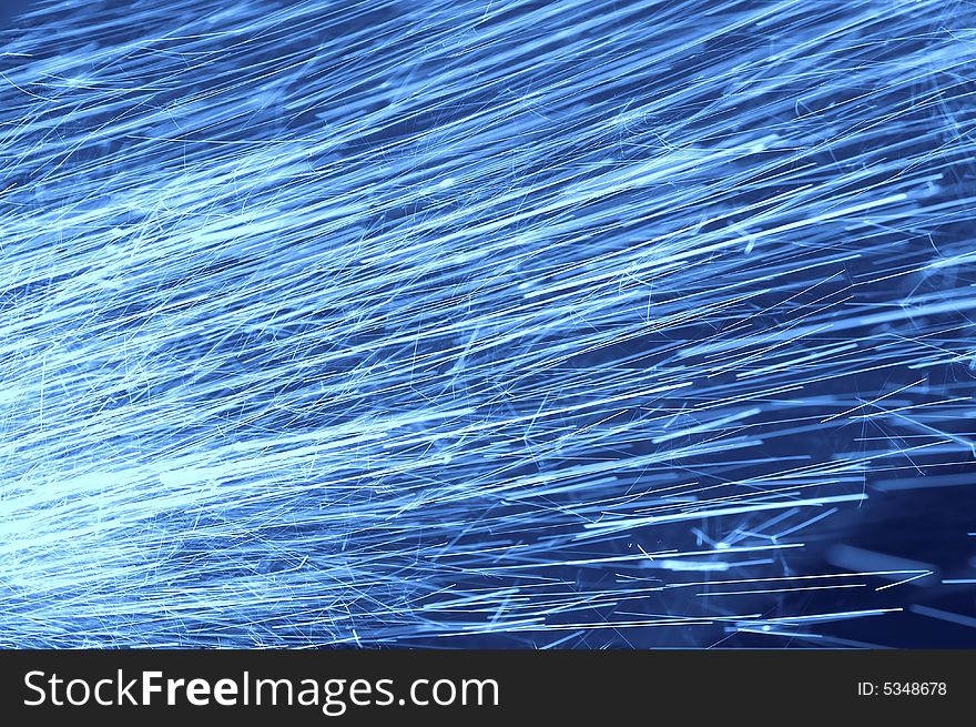 A abstract background of blue rays flowing. A abstract background of blue rays flowing