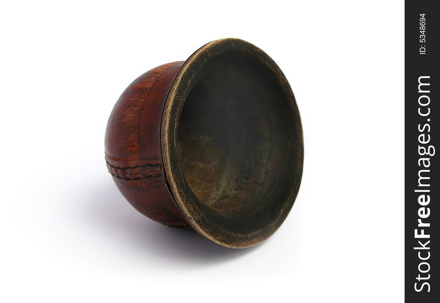 Leather and wood Mate Cup