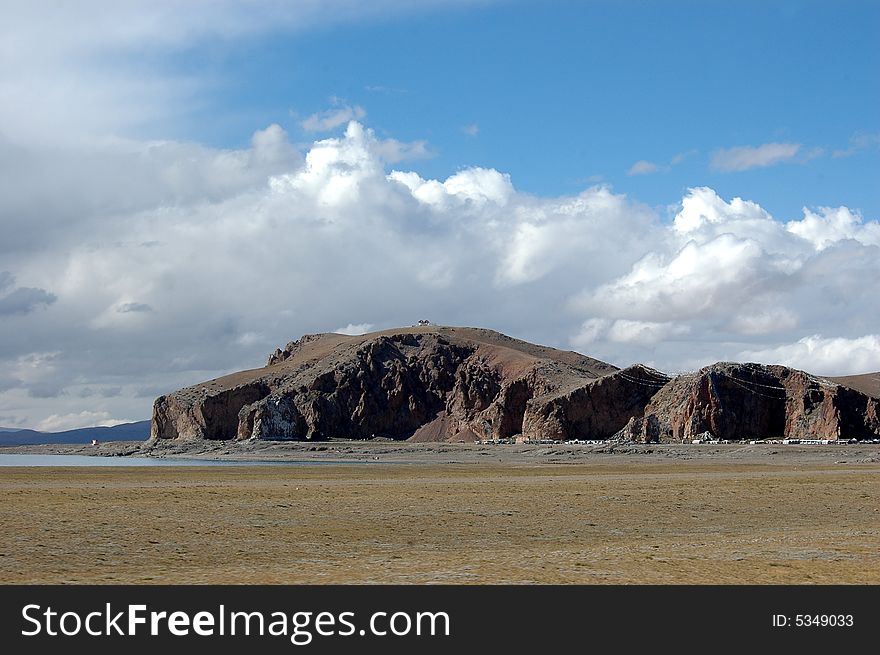 The wilderness by the pure and clean lake in Tibet Plateau,Tibet,China. The wilderness by the pure and clean lake in Tibet Plateau,Tibet,China.